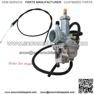 For Kawasaki Bayou 220 250 KLF220 KLF250A Carburetor & Throttle Cable