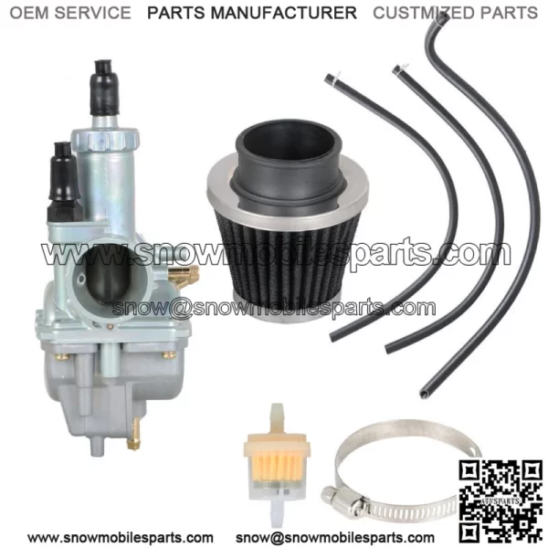 Carburetor & Air Filter For Kawasaki Bayou 250 KLF250A Bayou 220 KLF220A - Image 4