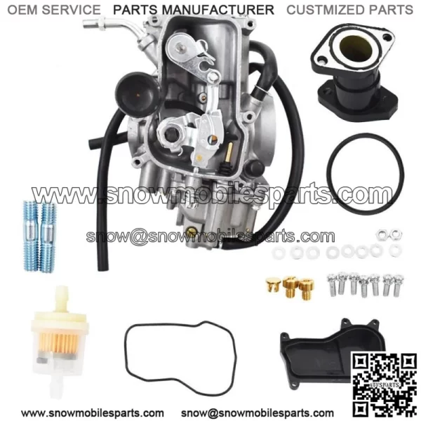 Carburetor Intake For Yamaha Warrior 350 YFM 350 Yfm350 1987-2004 Atv Quad Carb - Image 4