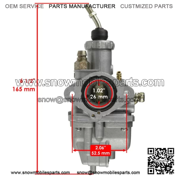 Carburetor For Yamaha Timberwolf 250 YFB250FW YFB250 Fw 4X4 94-2000/ 2X4 1996-99 - Image 2