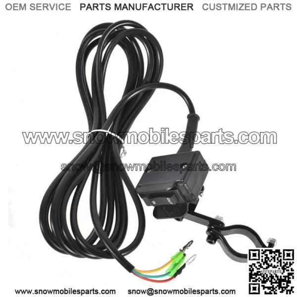 ATV 12V 250A Starter Solenoid Relay Contactor & Winch Rocker Thumb Switch Kit - Image 5
