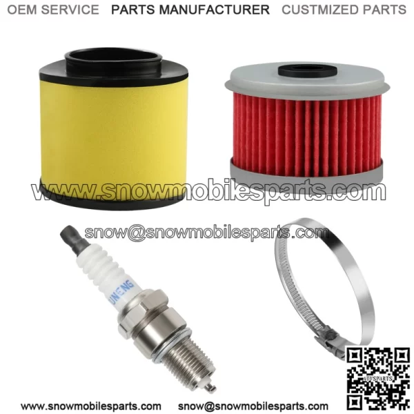 Air Oil Filter Spark Plug Tune Up Kits For Honda FourTrax 300 TRX300 1988-2000 (For: Honda) - Image 2