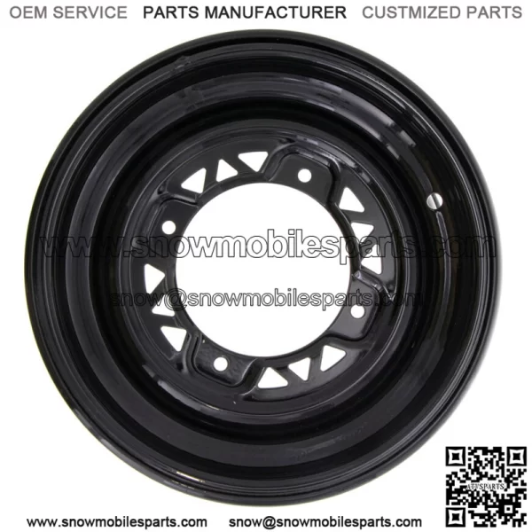 Polaris 1523448-067 Black Front Rim 12x6 Sportsman Scrambler 800 700 600 570 550 (For: Polaris)