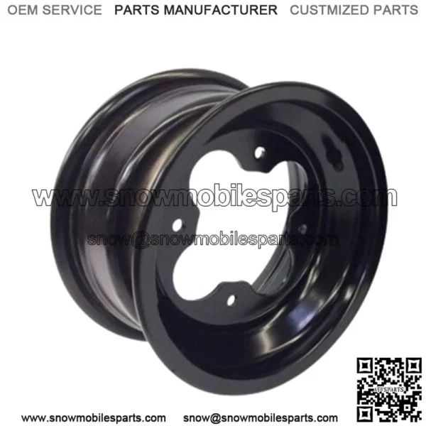 DWT A5 BLACK 10" FRONT REAR  WHEELS RIMS 10X5 4+1 4x110 4/110 Polaris RZR170