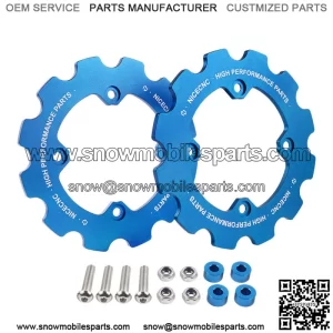 For Yamaha 700R 2011-2021 Rear Dual Sprocket Chain Guard Protector Blue (For: More than one vehicle)