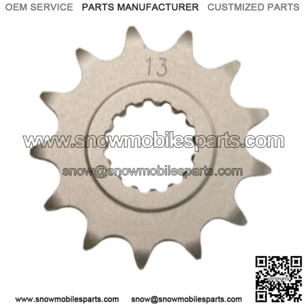13 Tooth Front Steel Sprocket 13T fits Yamaha 700, YFZ450R & YFZ450X (For: More than one vehicle)