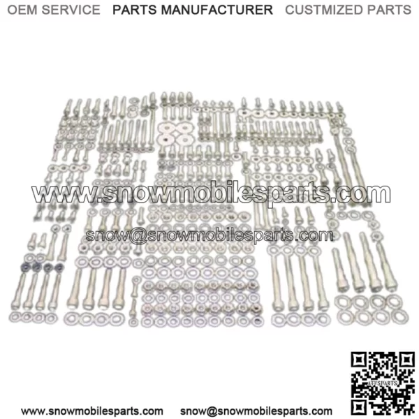 HONDA 400 EX TRX400EX FOURTRAX POLISHED STAINLESS STEEL ATV BOLT SCREW KIT SET