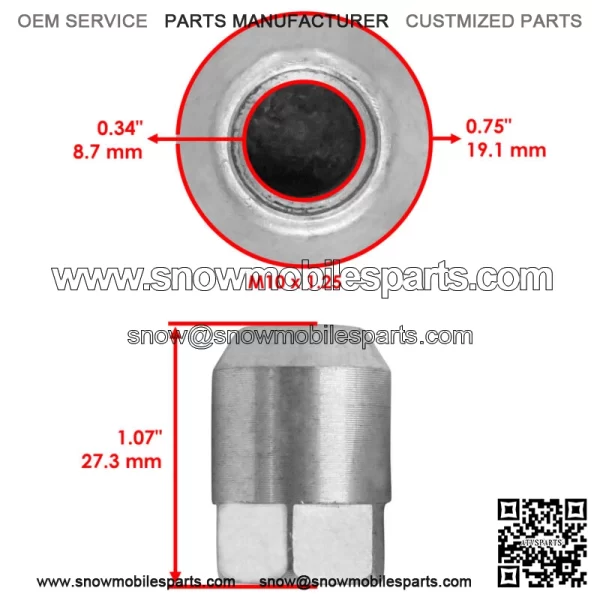 Front & Rear Wheel Nuts For Polaris Scrambler XP 1000 14-2018 / 7547361 - Image 2