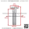 Wheel Hub Bolt For John Deere RSX850 RSX860 XUV550 XUV560 XUV590 (QTY 16) - Image 2