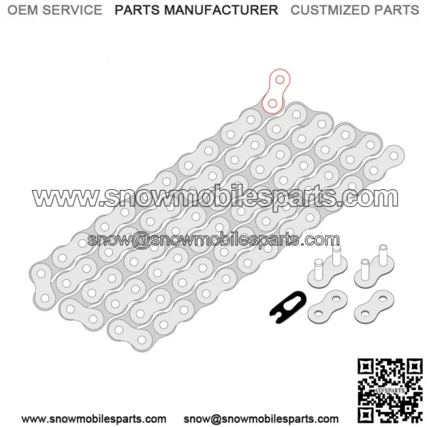 Drive Chain & Sprockets For Yamaha WR400F 1998 520 Pitch 114 Link - Image 2
