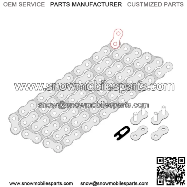 Drive Chain & Sprockets For Suzuki RMX250 1989-1998 520 Pitch 114 Link - Image 2