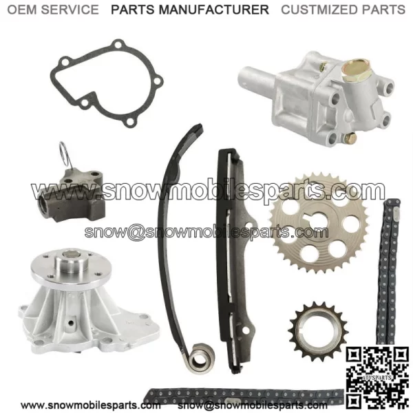 Timing Chain+Oil Pump+Water Pump Kit for 1989-1997 Nissan Pickup D21 240SX 2.4L