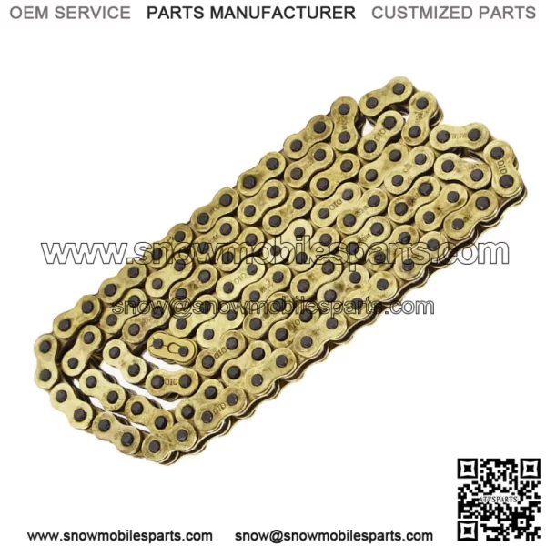 Motorcycle 520 O-Ring Gold Drive Chain 120 Links 520 X 120 With Masterlink - Image 4