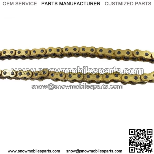 Gold 530x150 O-Ring Drive Chain Motorcycle 530 Pitch 150 Links 8200# Tensile - Image 2