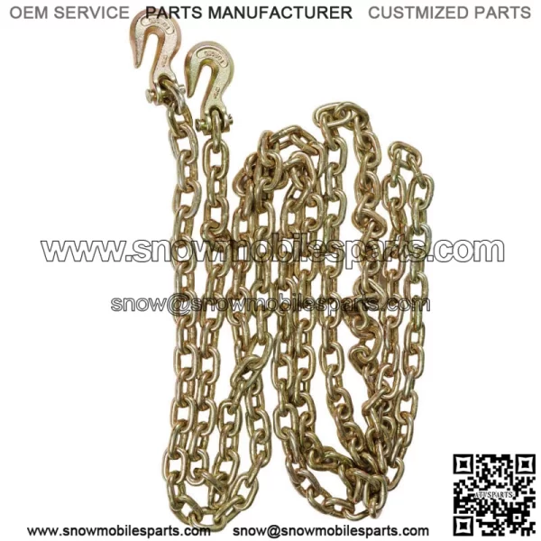 3/8" 20' G70 Tow Chain Tie Down Binder With Grade 70 Hooks New - Image 2