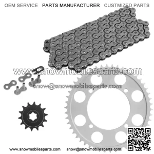 Drive Chain & Sprockets For Kawasaki KLX140 2008-2024 428 Pitch 122 Link