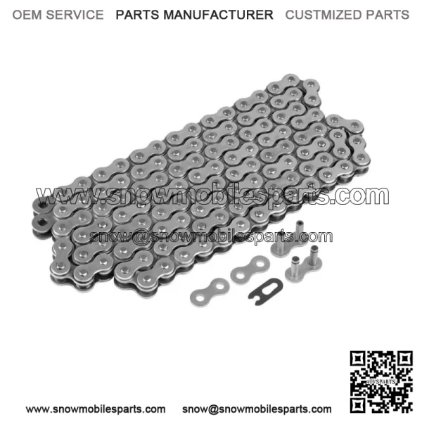 Drive Chain & Sprockets For Kawasaki KLX140 2008-2024 428 Pitch 122 Link - Image 2