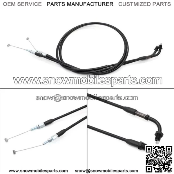 Throttle Cable Set For Honda CM400 CX500 Custom Hawk Nighthawk 450 17920-415-000 (For: Honda) - Image 3