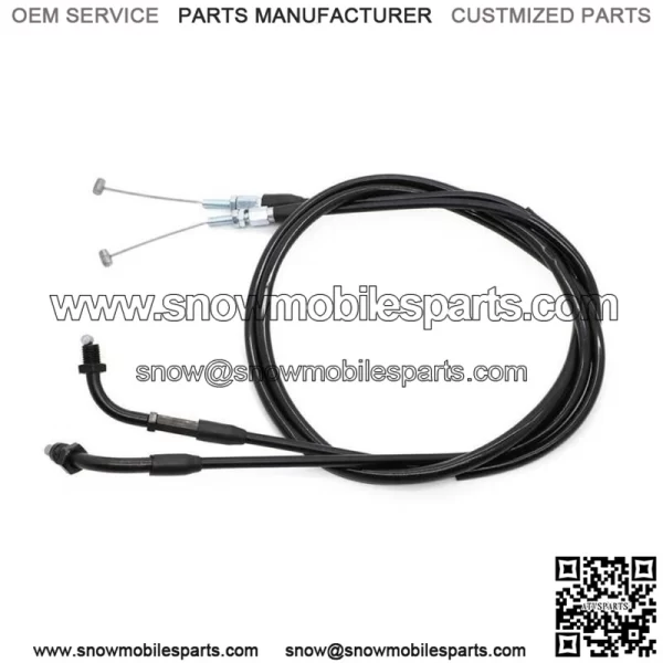 Throttle Cable Set For Honda CM400 CX500 Custom Hawk Nighthawk 450 17920-415-000 (For: Honda) - Image 4