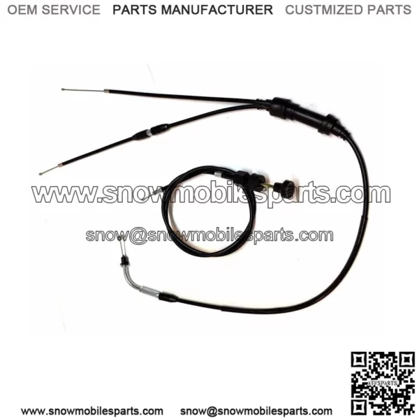 YAMAHA PW 50 PW50 THROTTLE GAS ACCELERATOR CABLE & PULL CHOKE CABLE 1981 - 2002 (For: Yamaha)