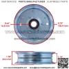 690387MA 690451 9542 690387 725171 Deck Idler Pulley for Murray Snapper - Image 2