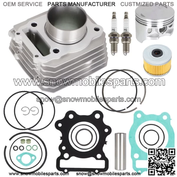 For 1988-2000 Honda FourTrax 300 TRX300 2x4 Cylinder Top End Rebuild Kit (For: Honda) - Image 2