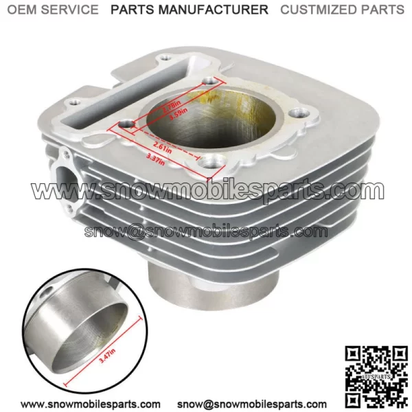 For 1987-2004 Yamaha Warrior 350 Cylinder Piston Gasket Top End Kit - Image 2