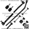 Suspension Assembly Front Inner And Outer Tie Rod Ends Front Upper And Lower Ball Joints Rear Sway Bar Links Drag Link for Jeep Wrangler 10pcs