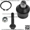 12pc Steering Suspension Kit Ball Joints Tie Rods Sway Bar Ends Drag Link Compatible with 2008-2014 Ford E-150 E-250 2008-2019 E-350 Super Duty - Image 3