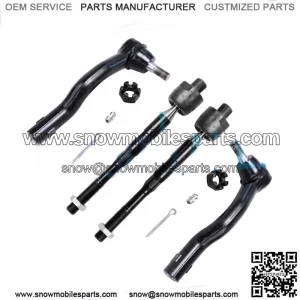 Front Inner & Outer Tie Rods for 2004 - 2014 QX56 Nissan Armada Titan 5.6L