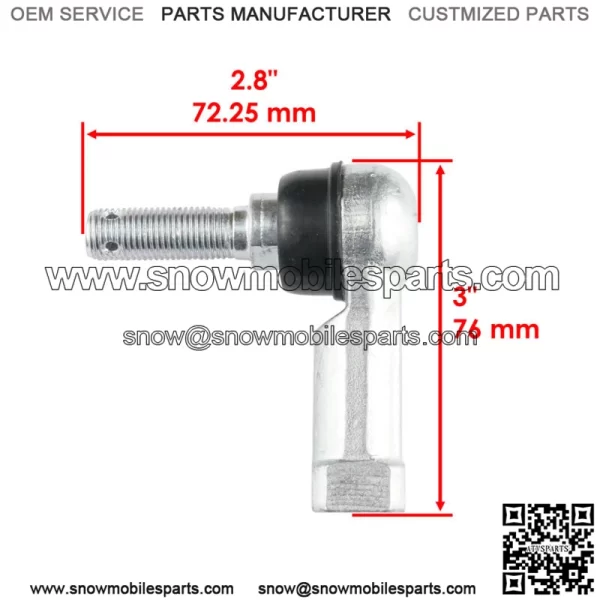 2 Tie Rod End Set for Can-Am Renegade 500 2008-2012/ Renegade 800 4X4 2008-2011 - Image 5