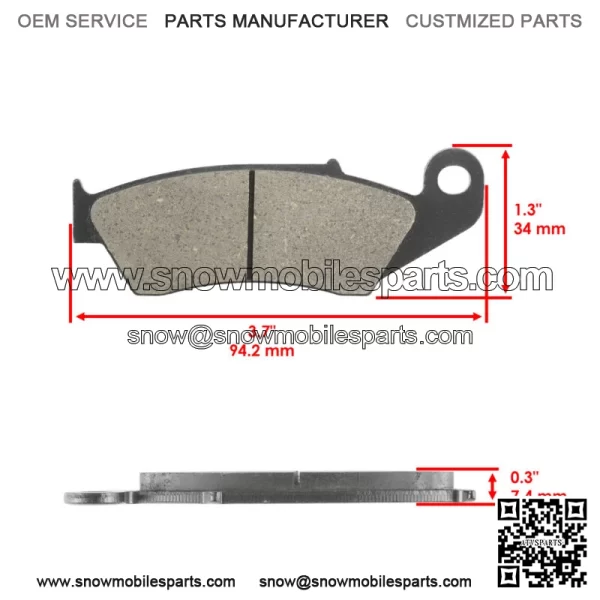 Front Brake Pads for Honda CRF450 2002-2024 / 45105-MY6-415 - Image 2
