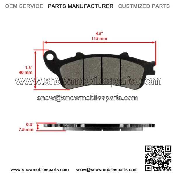 Front Brake Pads for Honda NRX1800 Valkyrie Rune 1800 2004-2005 - Image 2
