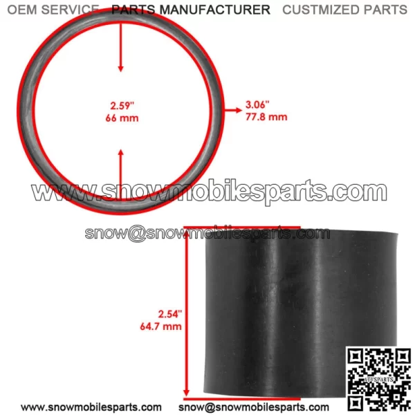 707000789 706600007 707000154 Air Outlet Flexible Adaptor for Can-Am - Image 2