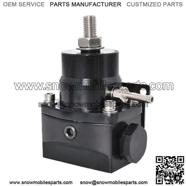 Adjustable Fuel Pressure Regulator Kit 100psi Guage AN6 Fitting Black Universal - Image 2