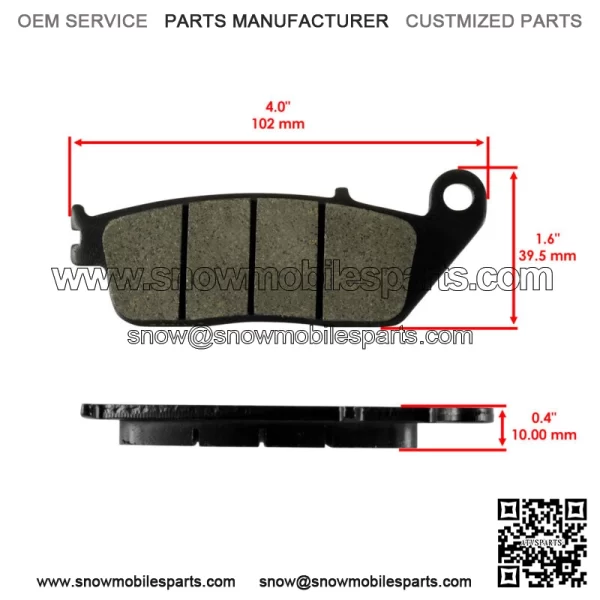 Front Brake Pads & Rear Brake Shoes for Honda VT600 Shadow 600 1993-2000 - Image 3