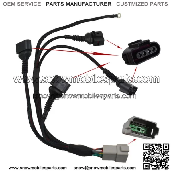 Ignition Coil Wiring Harness Fit for Audi VW Golf Jetta Beetle Passat 1.8L
