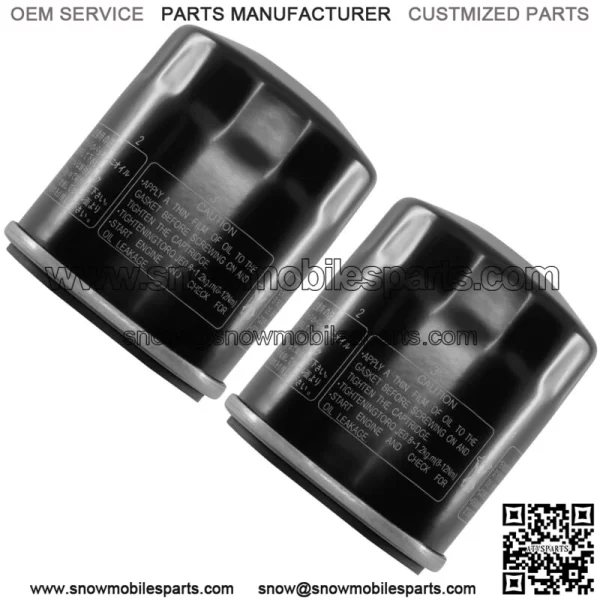 2 Pack Oil Filter for Yamaha YFM660 Grizzly YXR660 Rhino YFM450 Kodiak YFM450Fx (For: 2006 Yamaha Rhino 660) - Image 5