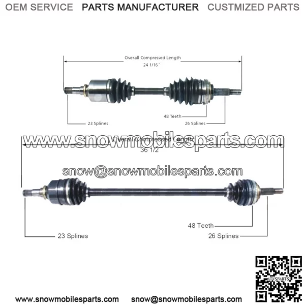 Pair Set of 2 Front CV Axle Shafts For Prizm Celica Corolla (For: Toyota)