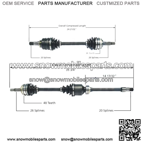 For Toyota Camry Celica GT GTS FWD Pair of Front CV Axle Shafts Set (For: Toyota)