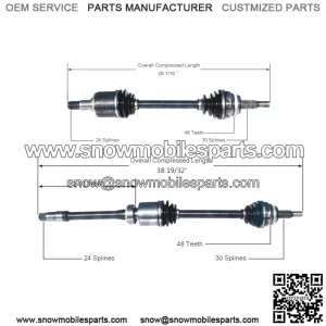 For Toyota Avalon FWD 2005-2007 3.5L V6 Pair of Front CV Axle Shaft Set (For: Toyota)