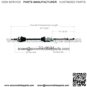 For Toyota Sienna 04-10 FWD Front Passenger Right CV Axle Shaft TO-8184 (For: Toyota)
