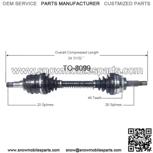 Front Driver Left CV Axle Shaft TO-8099 For Toyota Celica GT GTS FWD (For: Toyota)