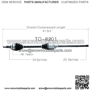 Front Passenger Right CV Axle Shaft TO-8201 (For: Toyota)