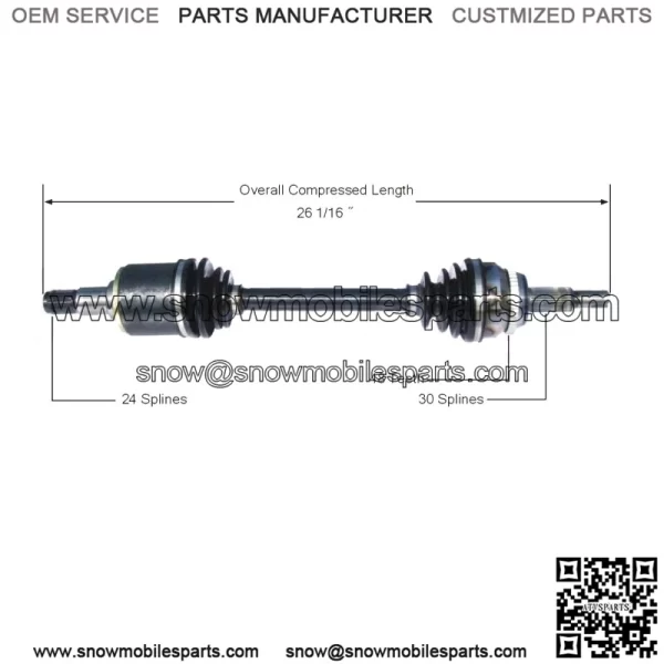 Front Driver Left CV Axle Shaft TO-8163 (For: Toyota)