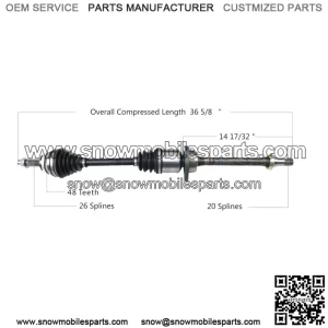 Front Passenger Right CV Axle Shaft TO-8114 (For: Toyota)