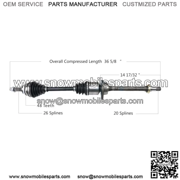 Front Passenger Right CV Axle Shaft TO-8114 (For: Toyota)