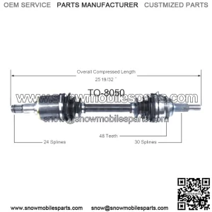 Front CV Axle Shaft Joint Left Fits 2003 Toyota Camry 2004 Lexus RX330 (For: Toyota)