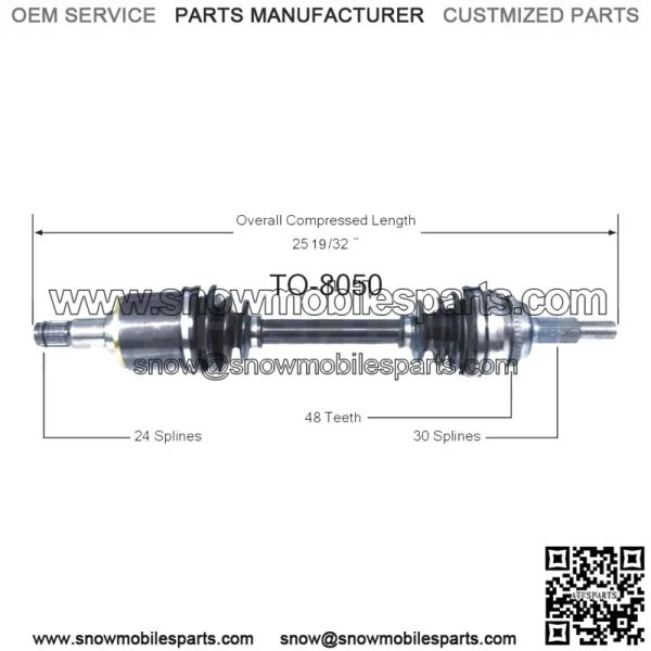 Front CV Axle Shaft Joint Left Fits 2003 Toyota Camry 2004 Lexus RX330 (For: Toyota)
