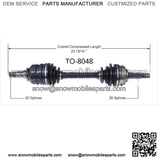 Front Right Passenger CV Axle Joint Shaft For 1986 1987 1988 1989 Toyota Celica (For: Toyota)